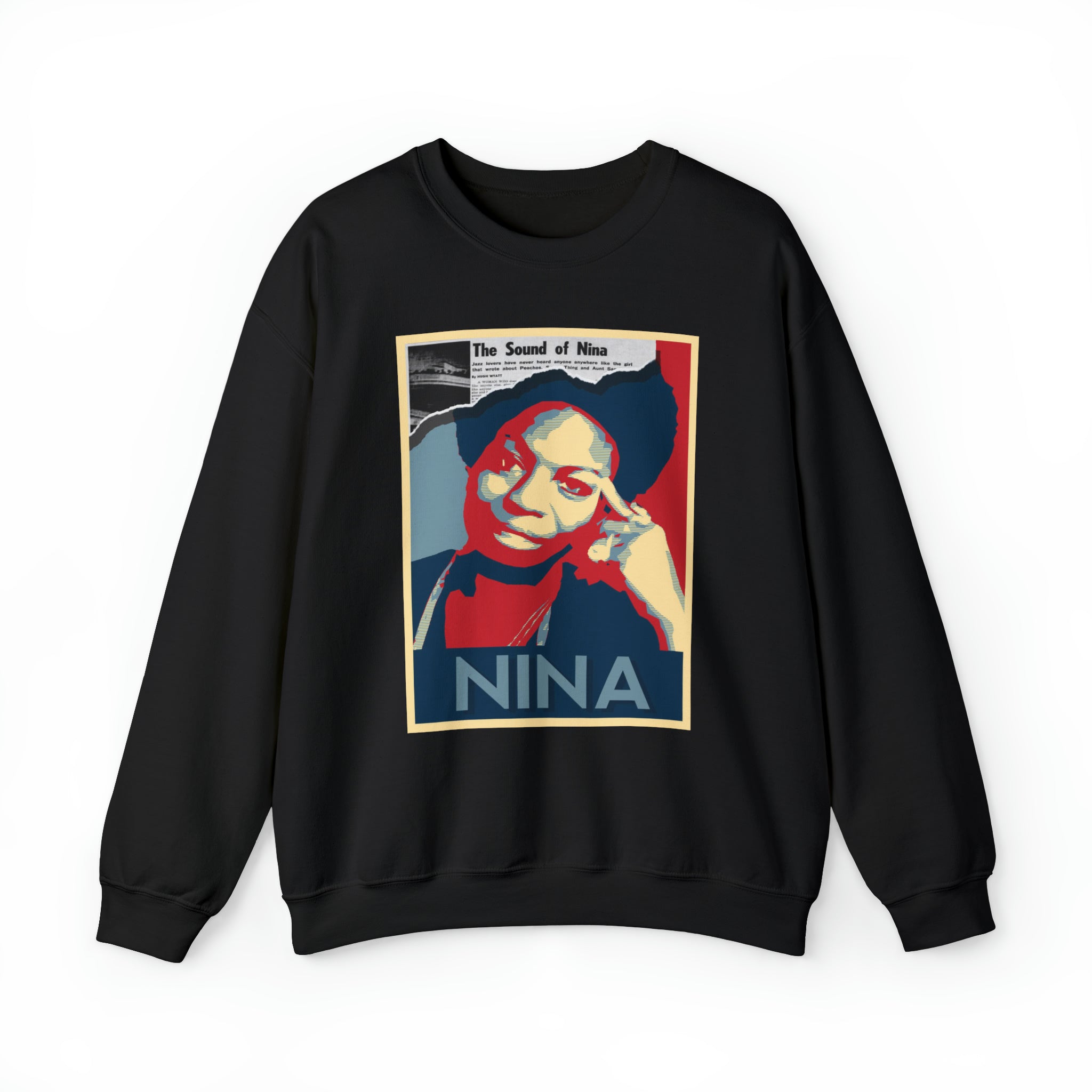 Nina Simone Tribute-Crewneck Sweatshirt