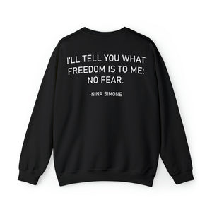 Nina Simone Tribute-Crewneck Sweatshirt