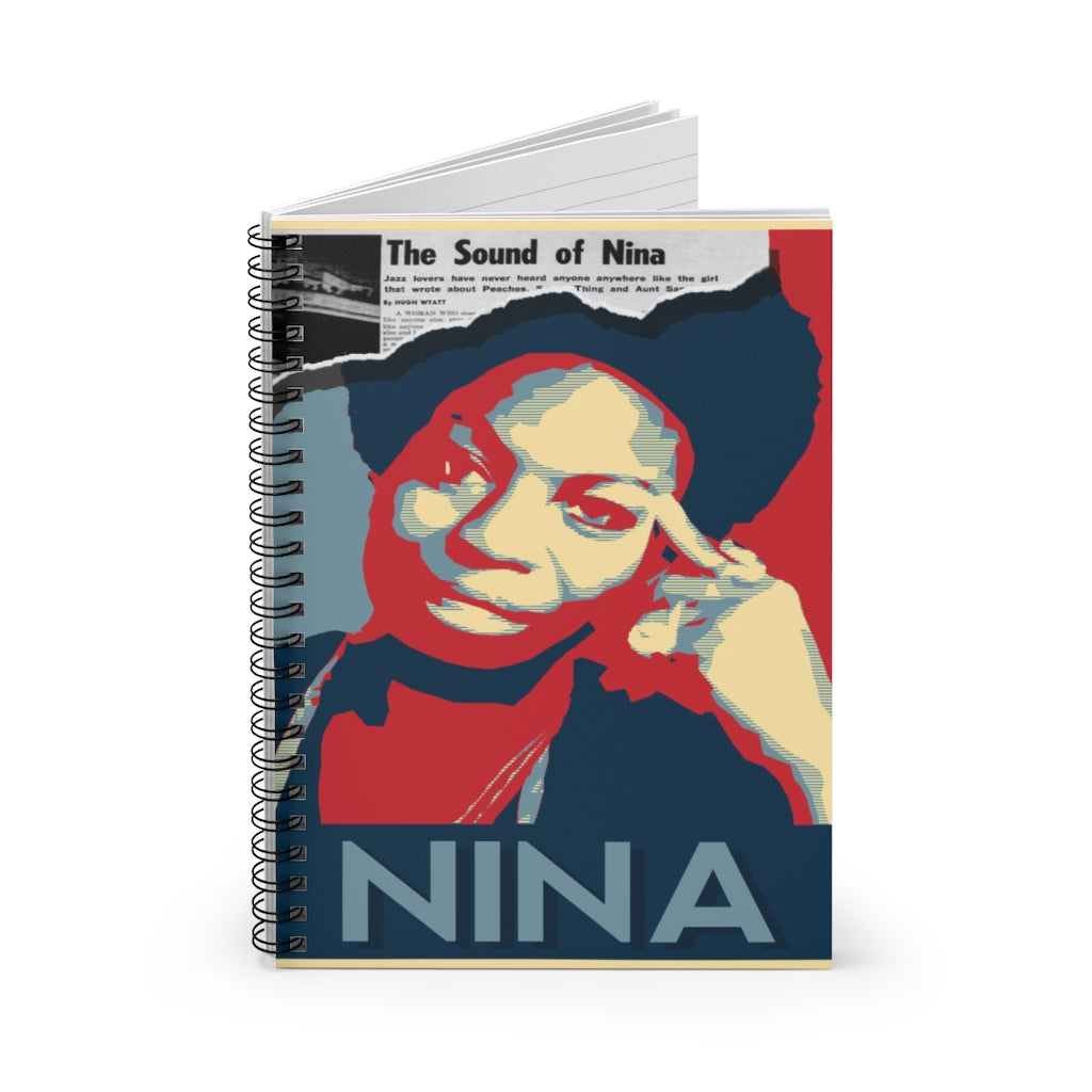 NINA SIMONE TRIBUTE- Spiral Notebook - Ruled Line