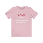 Load image into Gallery viewer, Love Hard -Unisex Jersey Short Sleeve Tee
