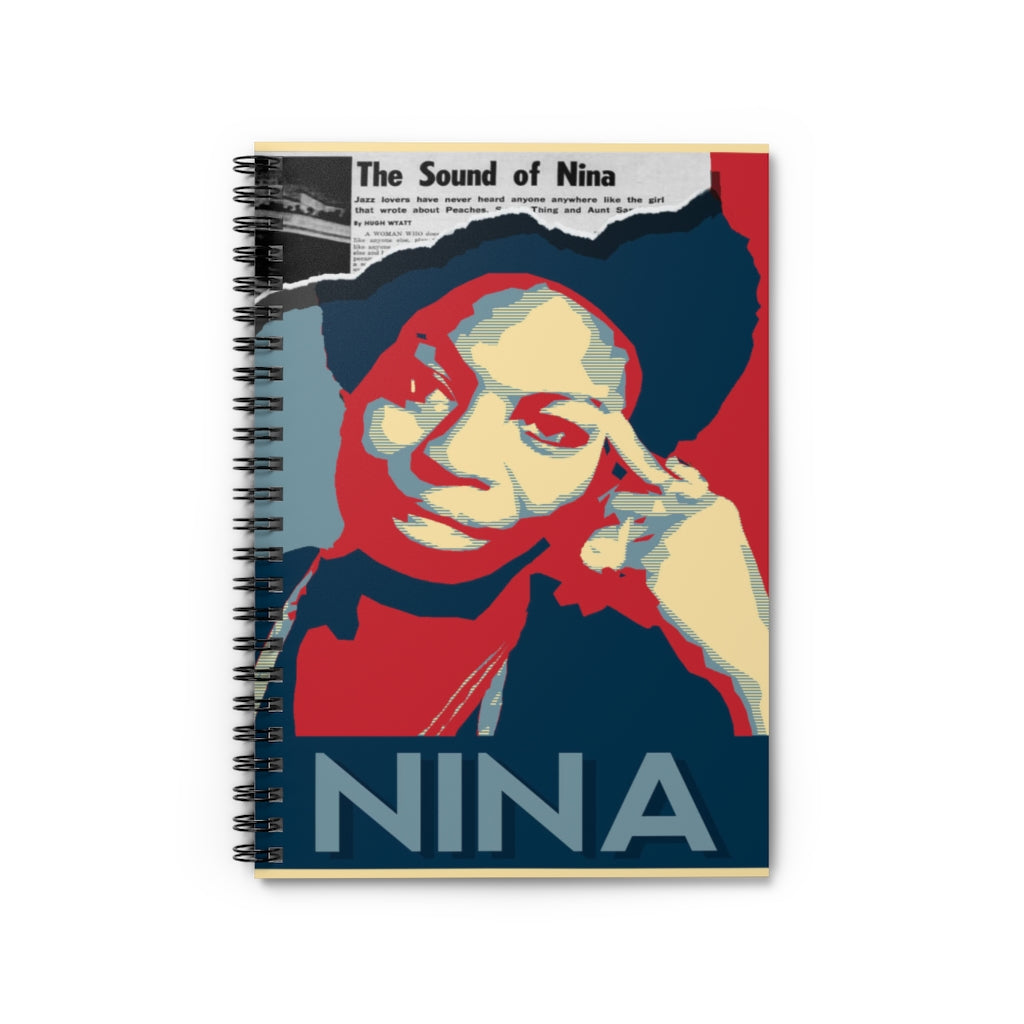 NINA SIMONE TRIBUTE- Spiral Notebook - Ruled Line