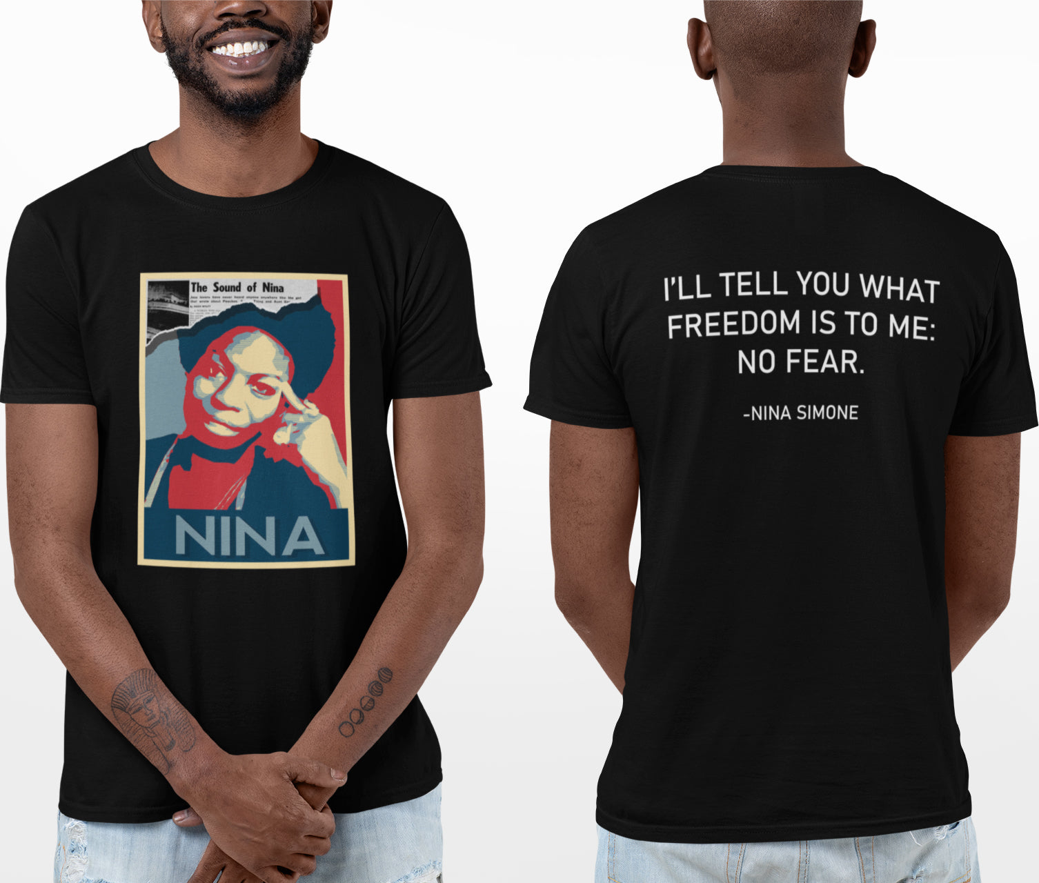 NINA SIMONE TRIBUTE- Unisex Heavy Cotton Tee