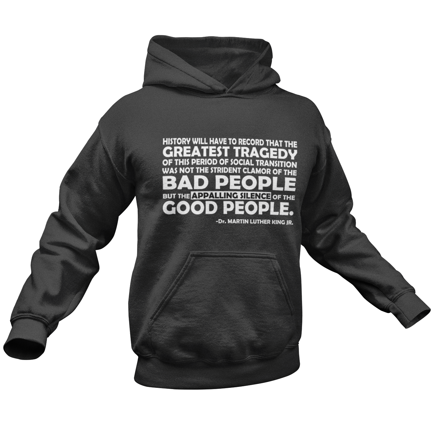 MLK GREATEST TRAGEDY- Unisex Hooded Sweatshirt